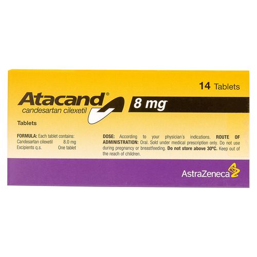 Atacand 8 mg caja 14 comprimidos - Precio indicado por caja