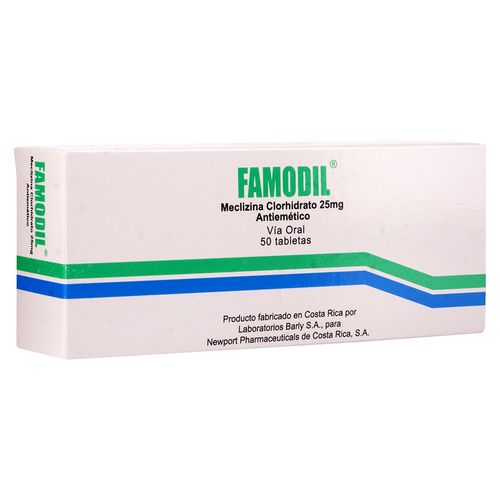 Famodil Newport 25Mg, Precio indicado por unidad