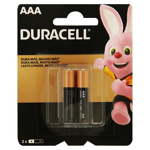 Pila Alcalina Duracell Blister AAA - 2 unidades