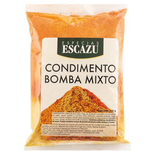 Condimento bomba Especias Escazú mixto - 200 g