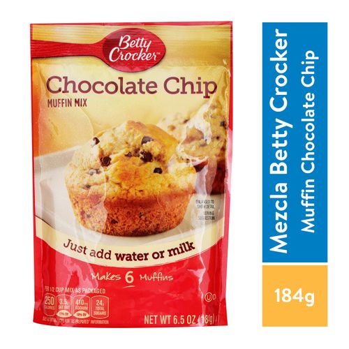 Mezcla Betty Crocker Muffin Chocochip - 184gr