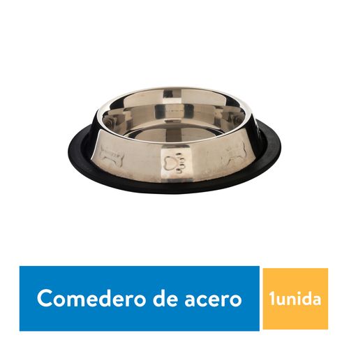 Comedero Thur De Acero Para Perro Pequeño - Unidad