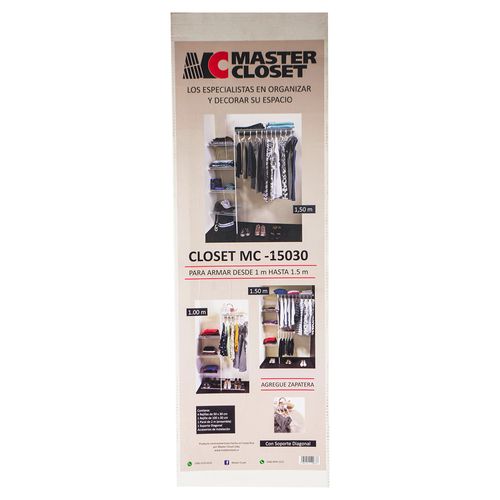 Closet Master MC-15030 de 1 a 1.5mts - unidad