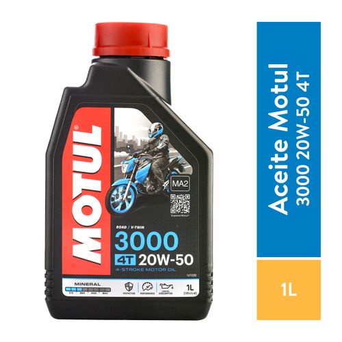 Aceite Lub Motul 3000 20W50 4T