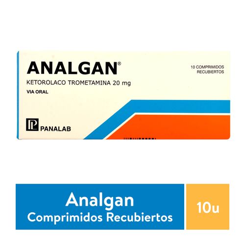 Analgan 20Mg, Precio indicado por unidad