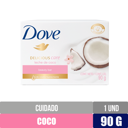 Jabón En Barra Dove Leche De Coco -90gr
