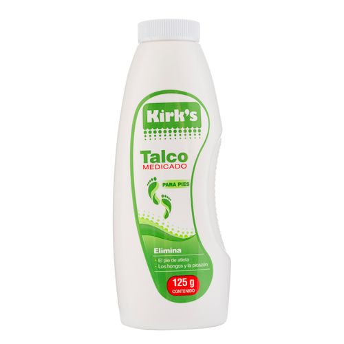 Talco Kirk's medicado para pies pote - 125 g