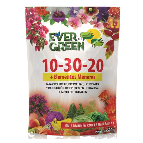Fertilizante en polvo Ever Green para orquídeas, bromelias y heliconias - 500 g