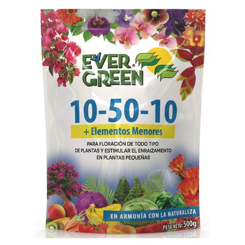 Fertilizante En Polvo Ever Green - 10-50-10 - 500Gr