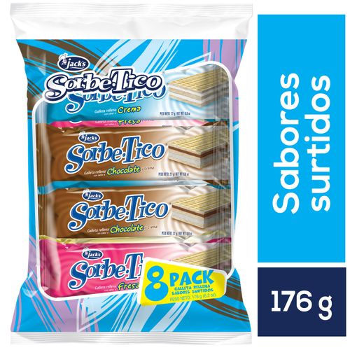 Sorbetos Jack's surtidos  8 pack  - 176 g