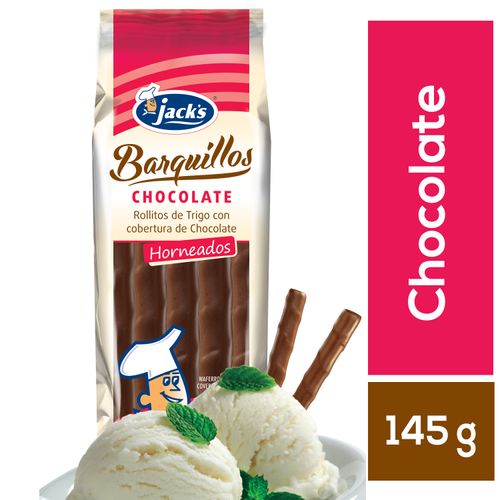 Barquillos Jack's de chocolate - 145 g