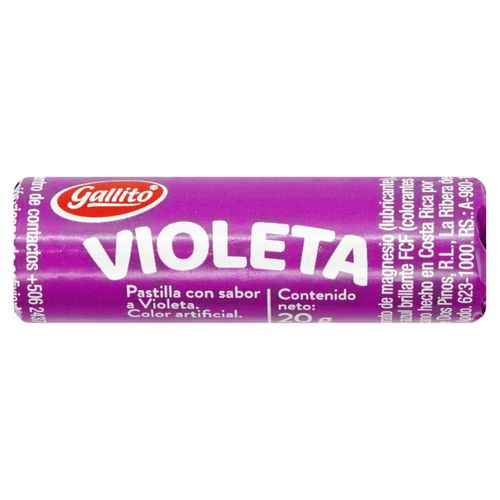 Pastilla Gallito violeta - 20 g