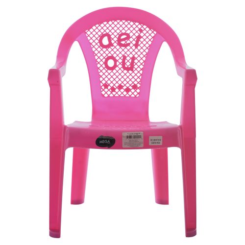 Silla plástica Megaplast para niña color Fucsia