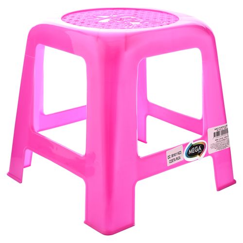 Banco Plástico Megaplast Junior Fucsia