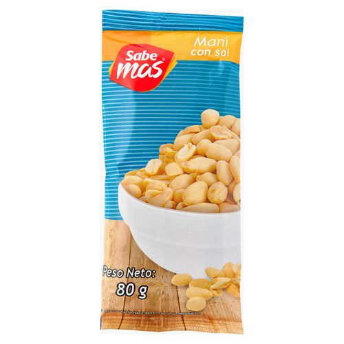 Maní Sabemas Con Sal -80gr