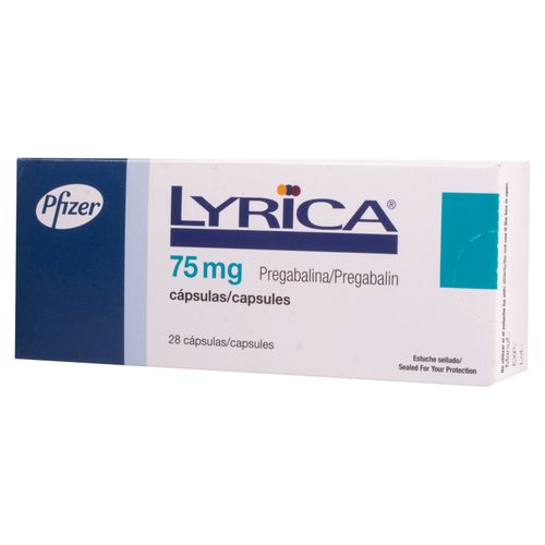 Lyrica Pfizer 75 Mg X 28 Capsulas