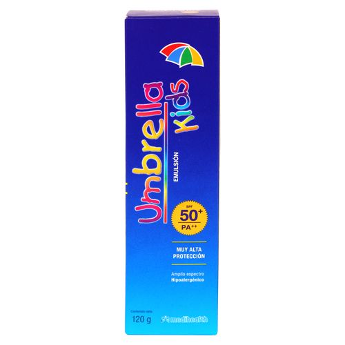 Bloqueador solar Umbrella Kids emulsión Spf 50 - 120 g