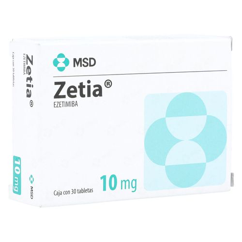 Zetia Msd 10 Mg X 30 Tabletas