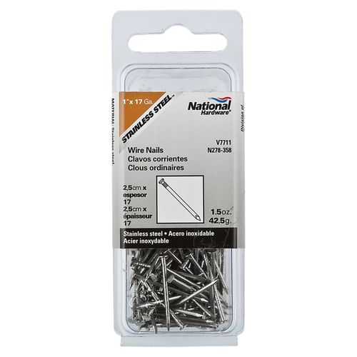 Clavos corrientes National Hardware de 2.5 cm de espesor
