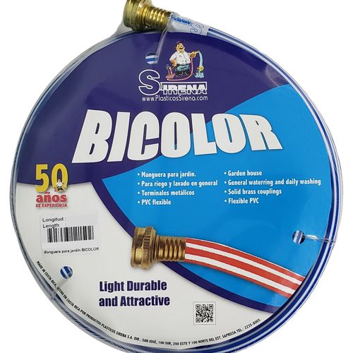 Manguera Sirena 2 Capas Bicolor - 15mt