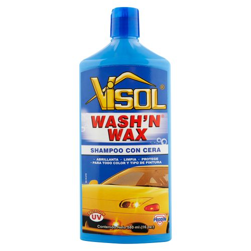 Shampoo Visol con cera para automóviles - 580 ml