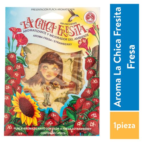 Placa Eivys La Chica Fresita Aromatizante de Vehículo - 1 ud