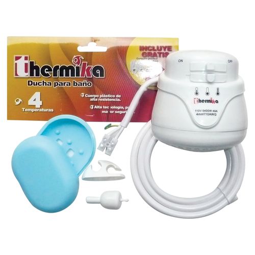 Ducha Thermika Para Baño Electrica 110v 4 temperaturas - unidad