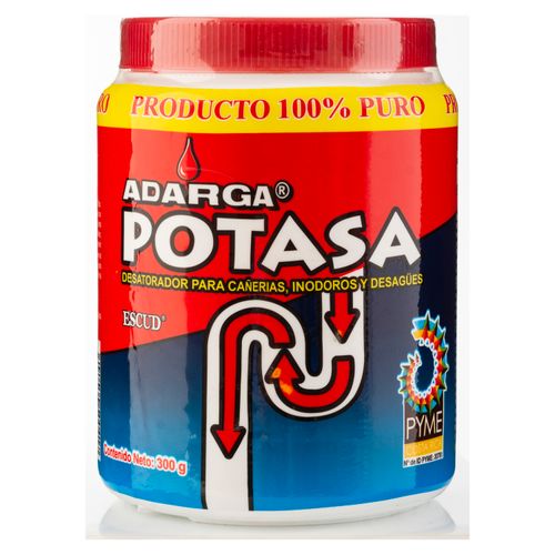 Destapa Potasa Cañerias, inodoros y desagues - 300gr