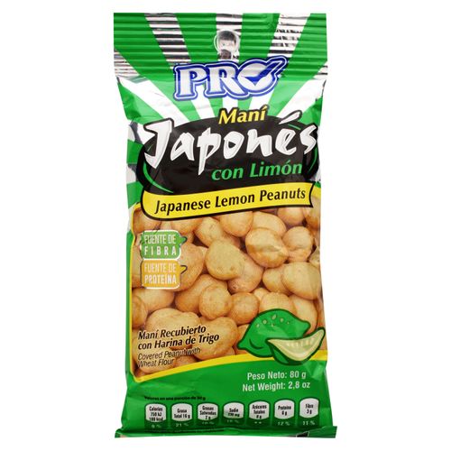 Maní Pro Japones Con Limón 80gr