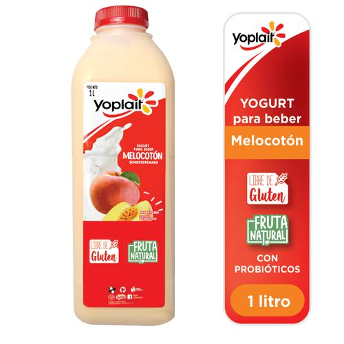 Yogurt Yoplait Líquido Melocotón -1Lt