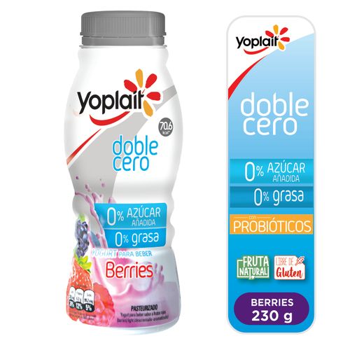 Yogurt Yoplait Líquido Light Berries -230gr