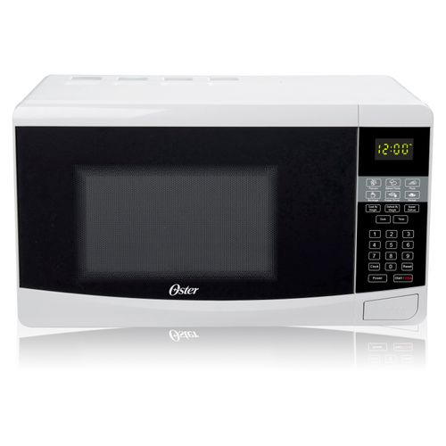 Horno Microondas Oster 0.7 Pies Cubicos / 20 Litros Digital Frente Negro Cuerpo Blanco