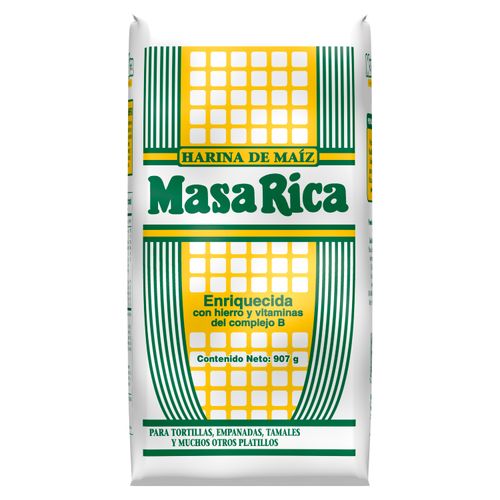 Harina maíz Masa Rica paquete - 907 g