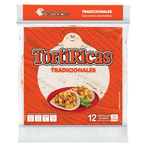 Tortilla Tortirica Maiz Paquete 12 Unidades - 222Gr