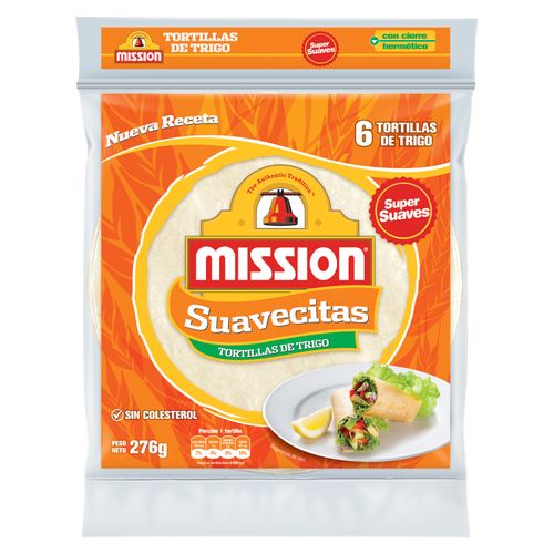 Tortilla Mision Trigo Taco 6 unidades -276gr