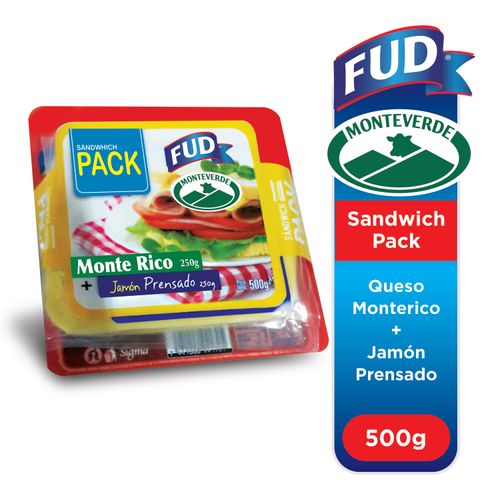 Sándwich Pack Fud, Queso Monterico