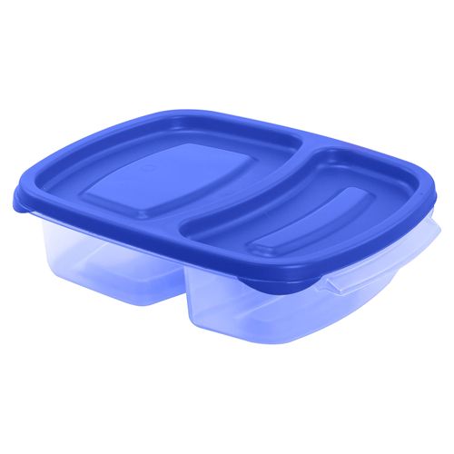 Tazón Guateplast Duo con Division (2.5 Tz/625 Ml) color Azul - unidad