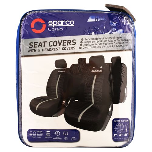 Forro de asiento Sparco resistentes y cómodos - 5 Pzas