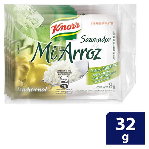 Consomé Knorr mi arroz 4 pack - 32 g