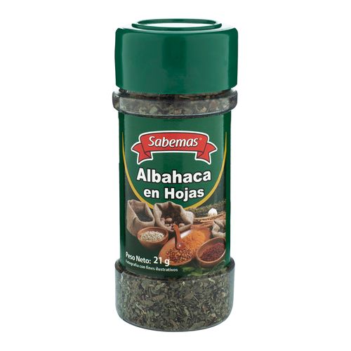 Albahaca Sabemas En Hoja Frasco 21Gr