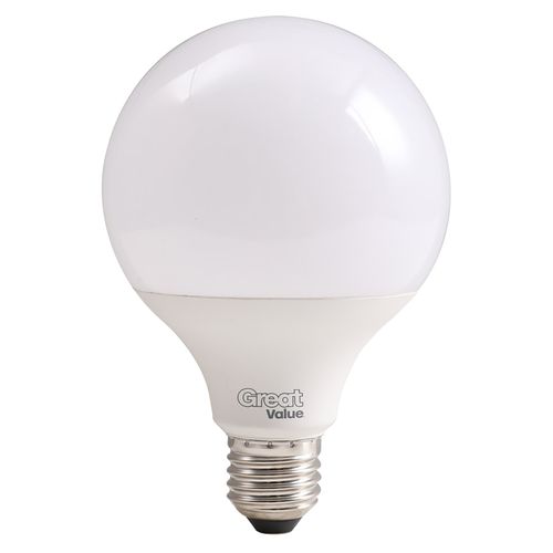 Bombillo Great Value Tipo Globo G95 deLed  Luz Blanca - 15 Watts