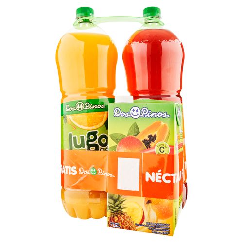 2 Pack Te Y Jugo Mas Nectar Dos Pinos Gratis