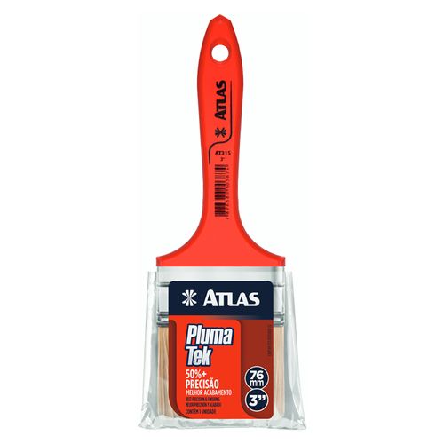 Brocha Atlas Plumatek Cerda Sintética - 3 Pulgadas