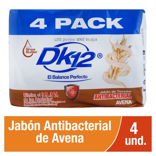 4 Pack Jabón De Avena DK12 -  110gr