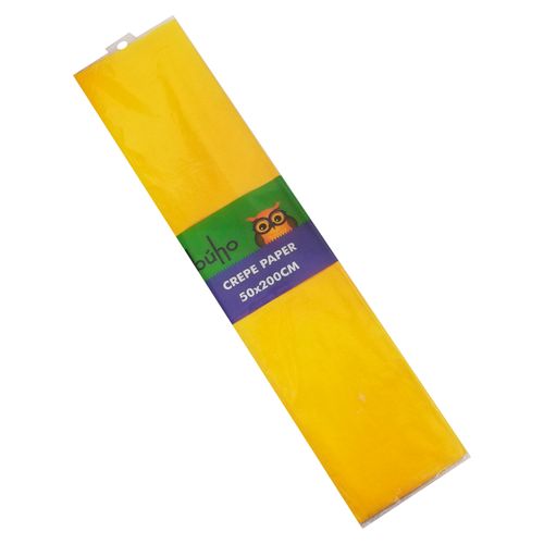 Papel Crepe Buho Amarillo Blister 1