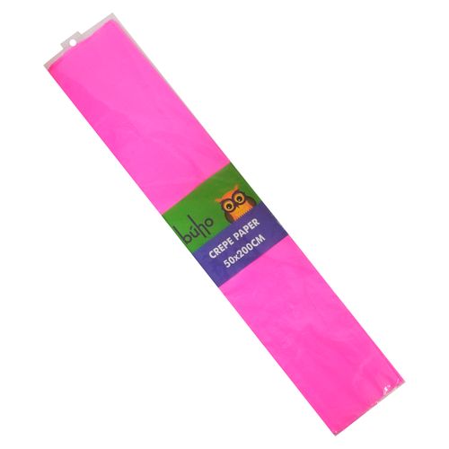 Papel Crepe Buho Rosado Blister 1