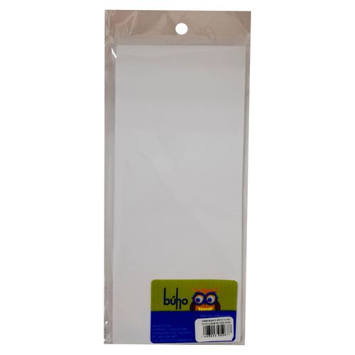 Sobre Blanco Buho Oficio Paquete - 10 Unidades