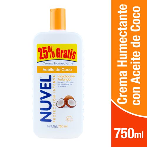 Crema Nuvel Coco 620Ml Mas 25 Porciento