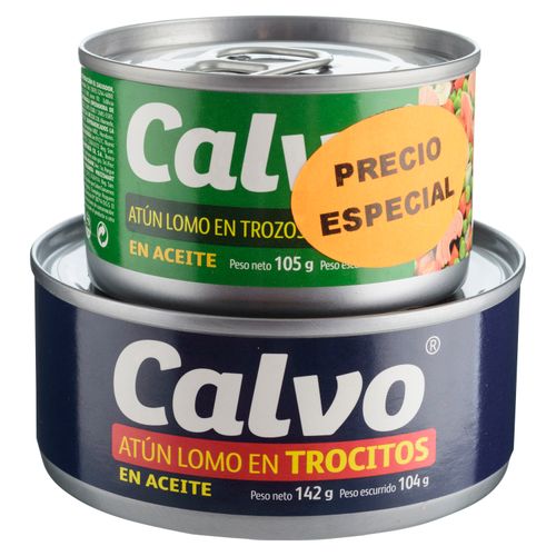 Atún Calvo trocitos en aceite - 142 g