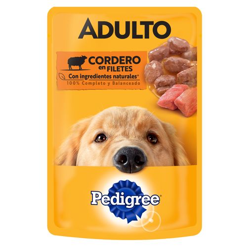 Alimento Pedigre Humedo Cordero Adulto -100 gr